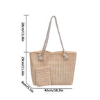 Designer bolsas femininas moda grande capacidade palha sacola verão praia saco casual bali grande bolsa