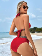 Maiô feminino verão 2025 sexy maiô para senhoras biquíni de cintura alta para mulher maiô praia roupas de banho