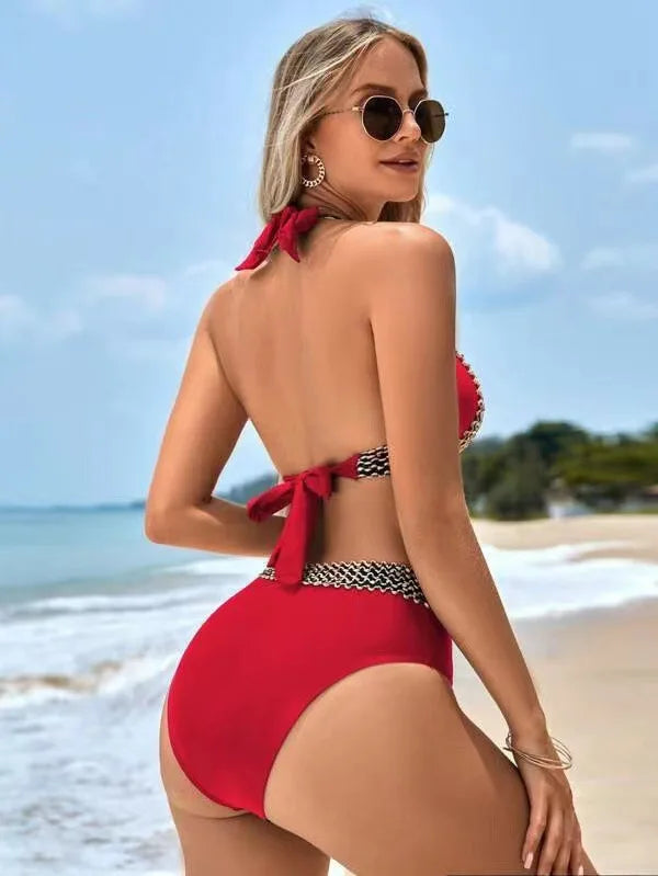 Maiô feminino verão 2025 sexy maiô para senhoras biquíni de cintura alta para mulher maiô praia roupas de banho