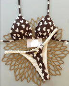 Novo sexy feminino biquíni praia férias maiô conjunto de duas peças