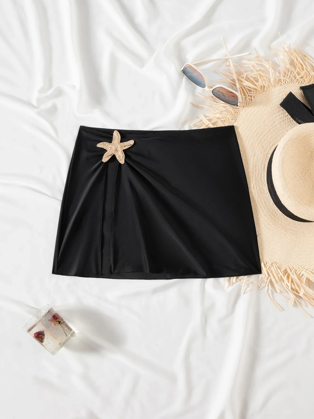 Praia bikini cobrir saia de metal escudo malha tecido envoltório em torno do vestido de praia roupa de banho feminina cobrir vestido beachwear