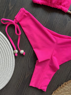 2025 novo sexy triângulo maiô para mulheres biquinis brasileiros halter banho push up maiô corrente de metal praia conjunto biquíni