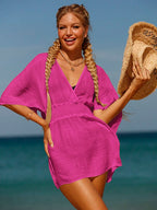 Sexy roupa de banho com decote em v maiô feminino sem costas praia cobrir sarong túnica beach wear férias roupa de banho beach wear