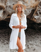 Camisas de praia bikini cover ups para mulheres auto cinto quimono vestido elegante maiô cobre férias fatos de banho beachwear