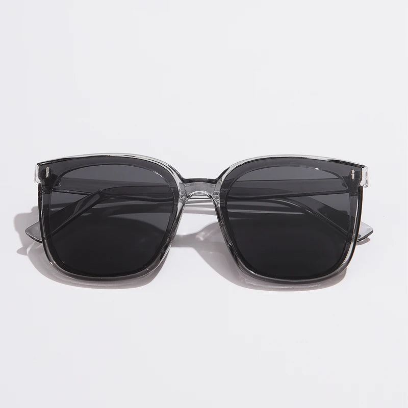 Moda óculos de sol feminino masculino estilo na moda óculos de sol quadrados proteção uv400 streetwear eyewear