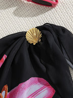 Praia bikini cobrir saia de metal escudo malha tecido envoltório em torno do vestido de praia roupa de banho feminina cobrir vestido beachwear