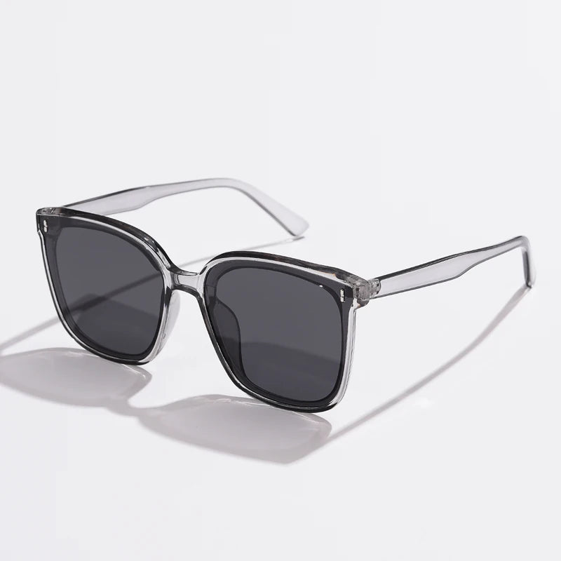 Moda óculos de sol feminino masculino estilo na moda óculos de sol quadrados proteção uv400 streetwear eyewear