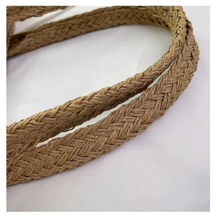 Palha tecelagem verão preguiçoso vento sacola grande capacidade moda versátil sacos feminino 2025 marca casual férias sacos de ombro