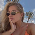 Metal pequeno quadro poligonal óculos de sol feminino moda punk losango óculos de sol para mulher na moda 2024 vintage diamante eyewear