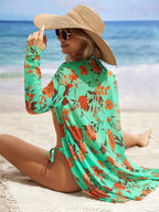 Biquíni Flores Areezi - Conjunto 3 Peças