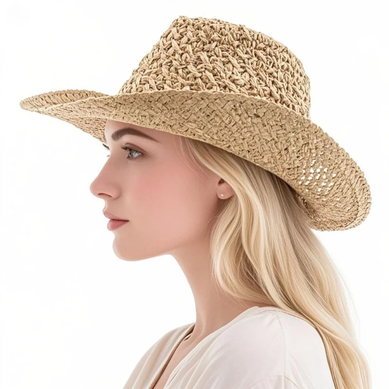 Panamá puro chapéu de palha artesanal feminino casual chapéus de palha de aba plana acampamento casual versátil ao ar livre chapéus de sol chapéu de praia