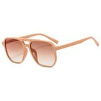 Óculos de sol quadrados vintage para mulheres homens armação grossa pontes duplas óculos feminino chique polígono óculos de sol uv400 tons