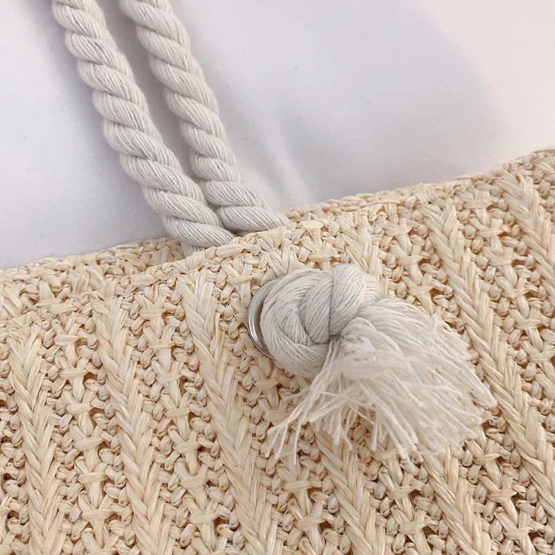 Designer bolsas femininas moda grande capacidade palha sacola verão praia saco casual bali grande bolsa