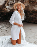 Camisas de praia bikini cover ups para mulheres auto cinto quimono vestido elegante maiô cobre férias fatos de banho beachwear