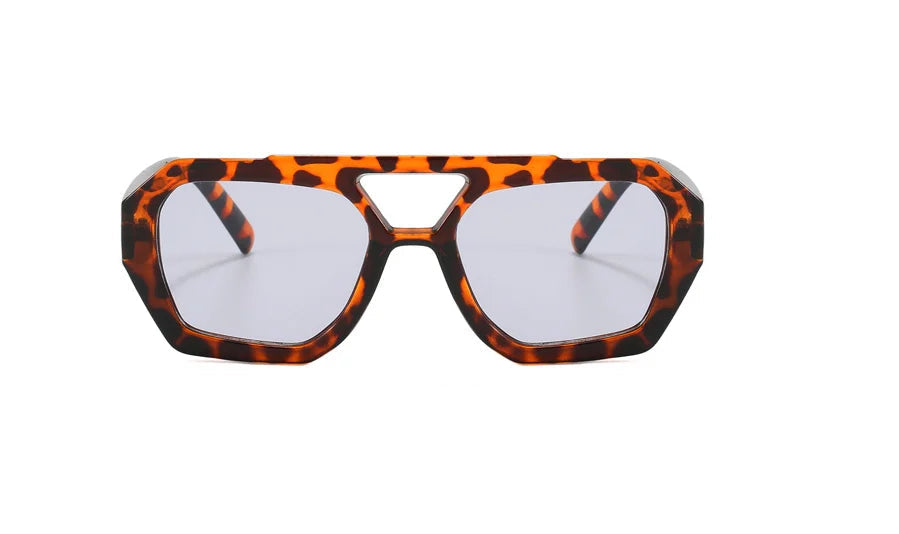 Óculos de sol irregulares de feixe duplo europeu e americano transfronteiriço 2023 novos óculos de sol retrô personalizados populares na sala