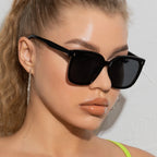 Moda óculos de sol feminino masculino estilo na moda óculos de sol quadrados proteção uv400 streetwear eyewear